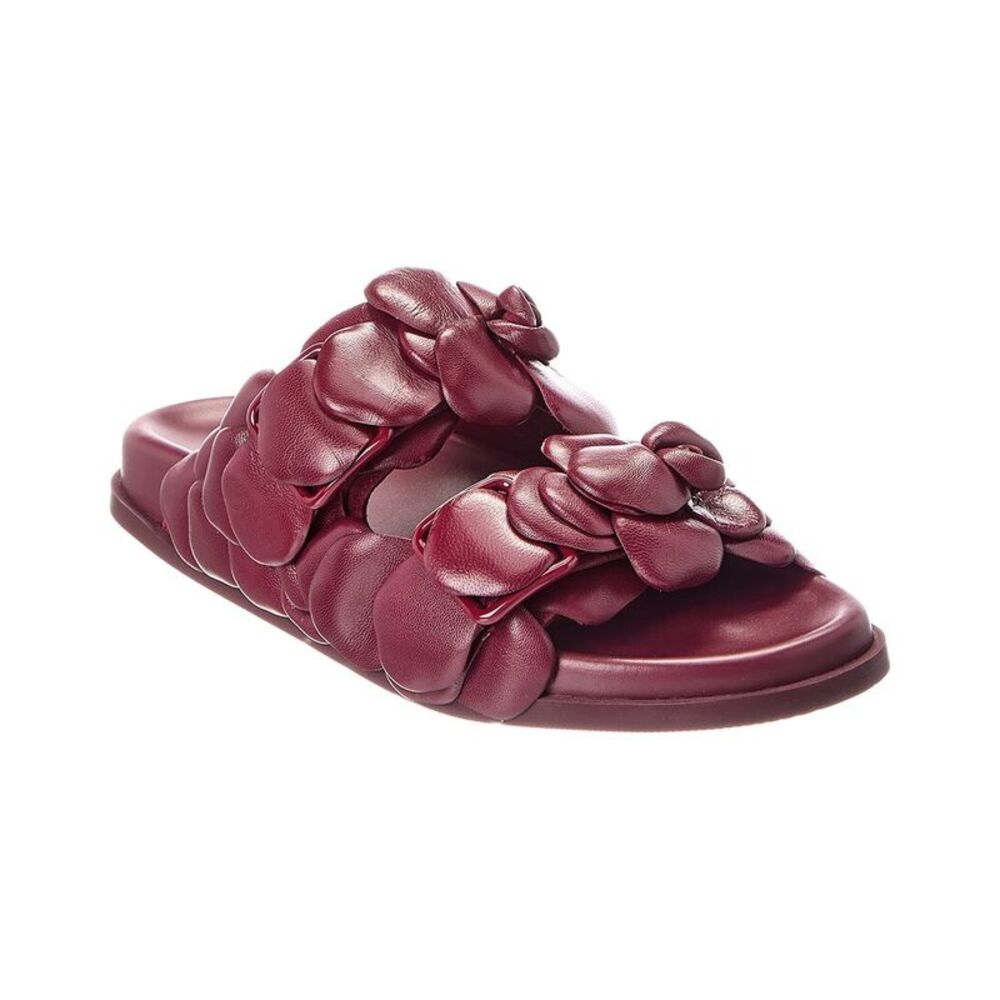 Valentino Atelier Leather Sandal, Red